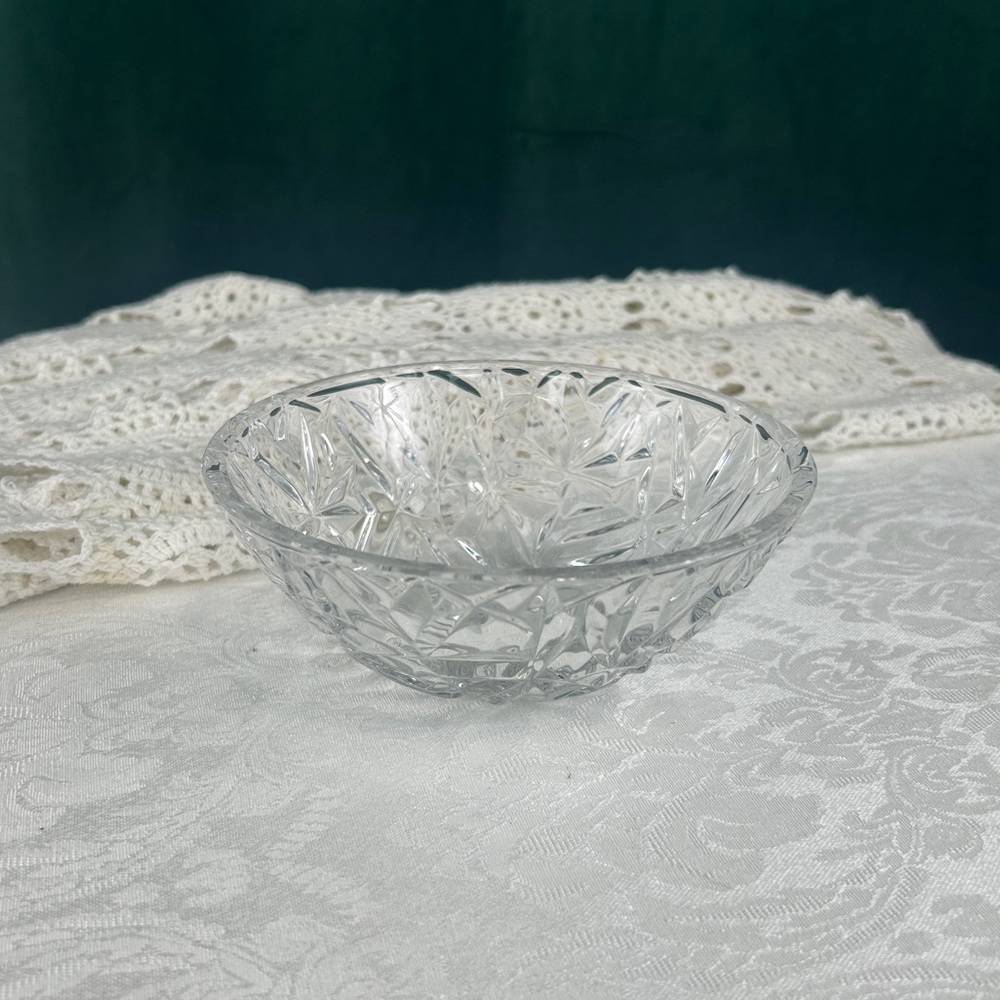 Vintage Tiffany & Co. 6” Lead Crystal Cut Glass Bowl